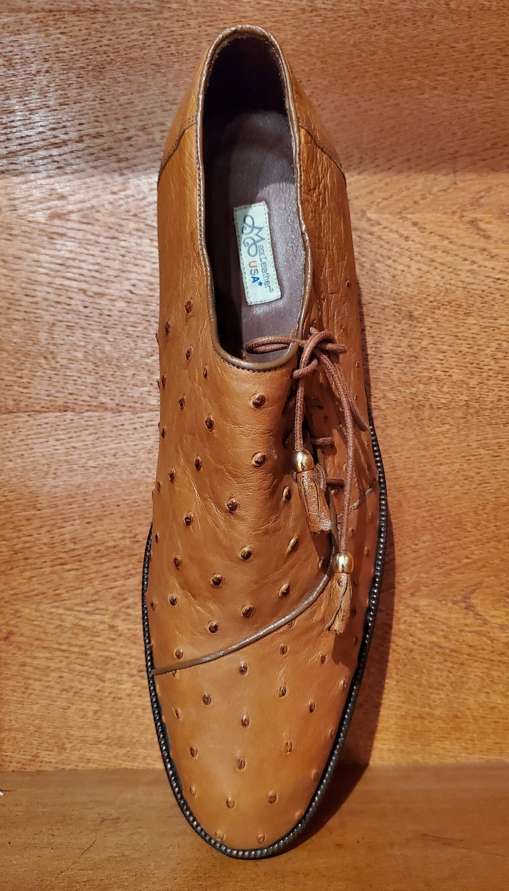Full Genuine Ostrich Dress Shoe US Men's 11.5 image 2