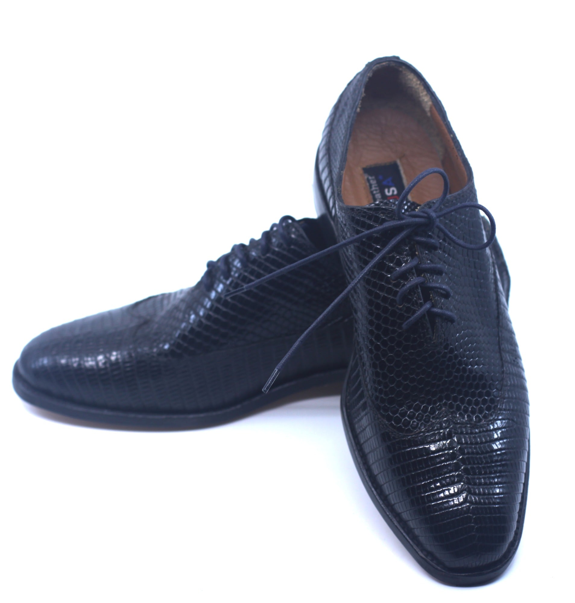 Lizard Wingtip Dress Shoes US Men's 9 image 3