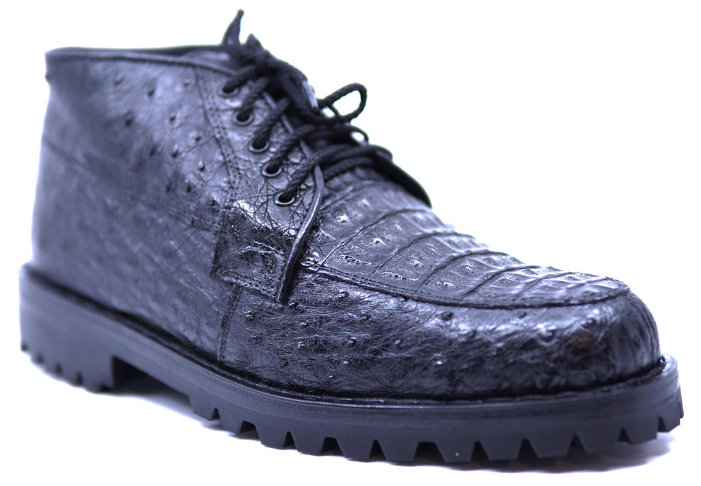 Genuine HB Caiman & Ostrich 8Ds Ankle Boots image 2