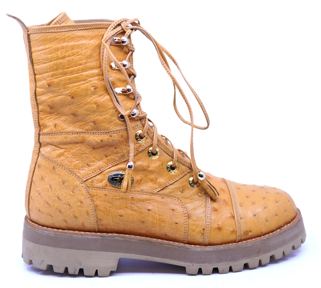 Genuine Ostrich Combat Boots image 0