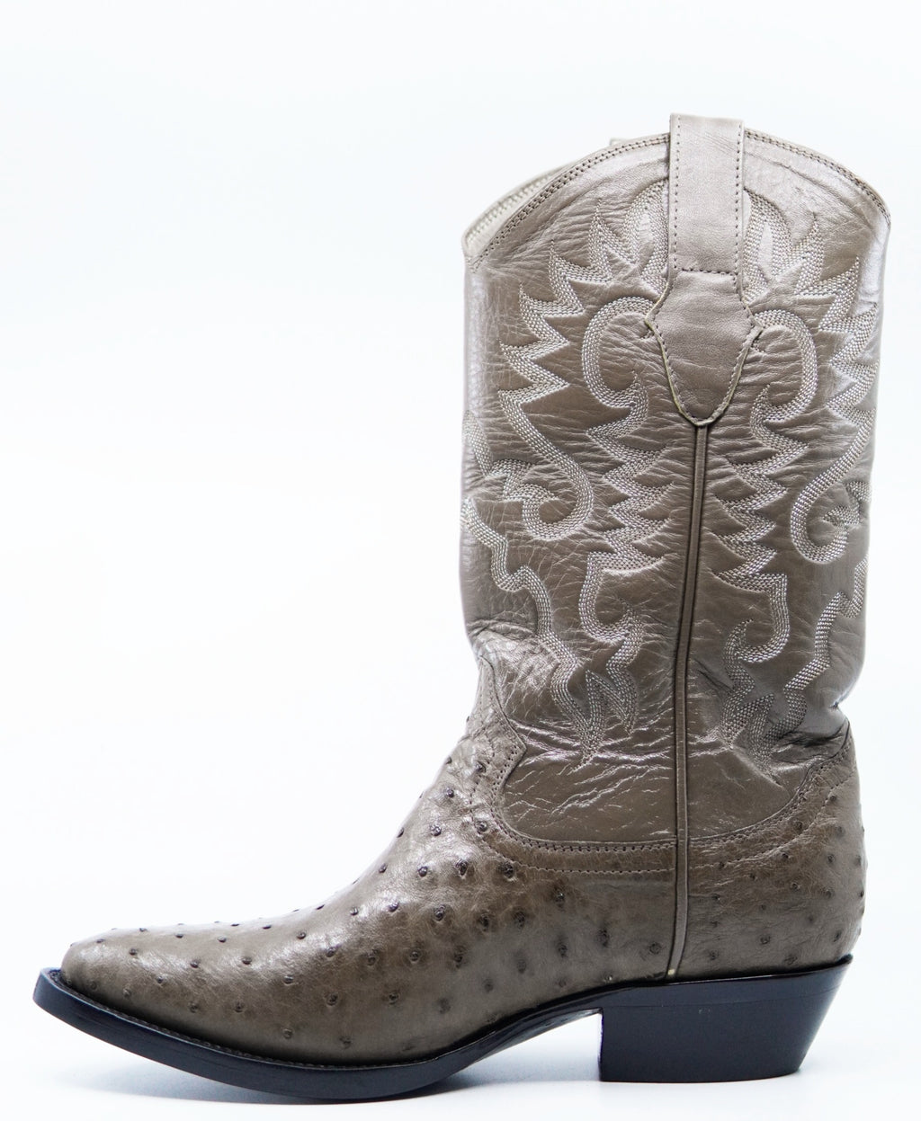 Brown Ostrich Boots US Men's 7.5 EE image 1