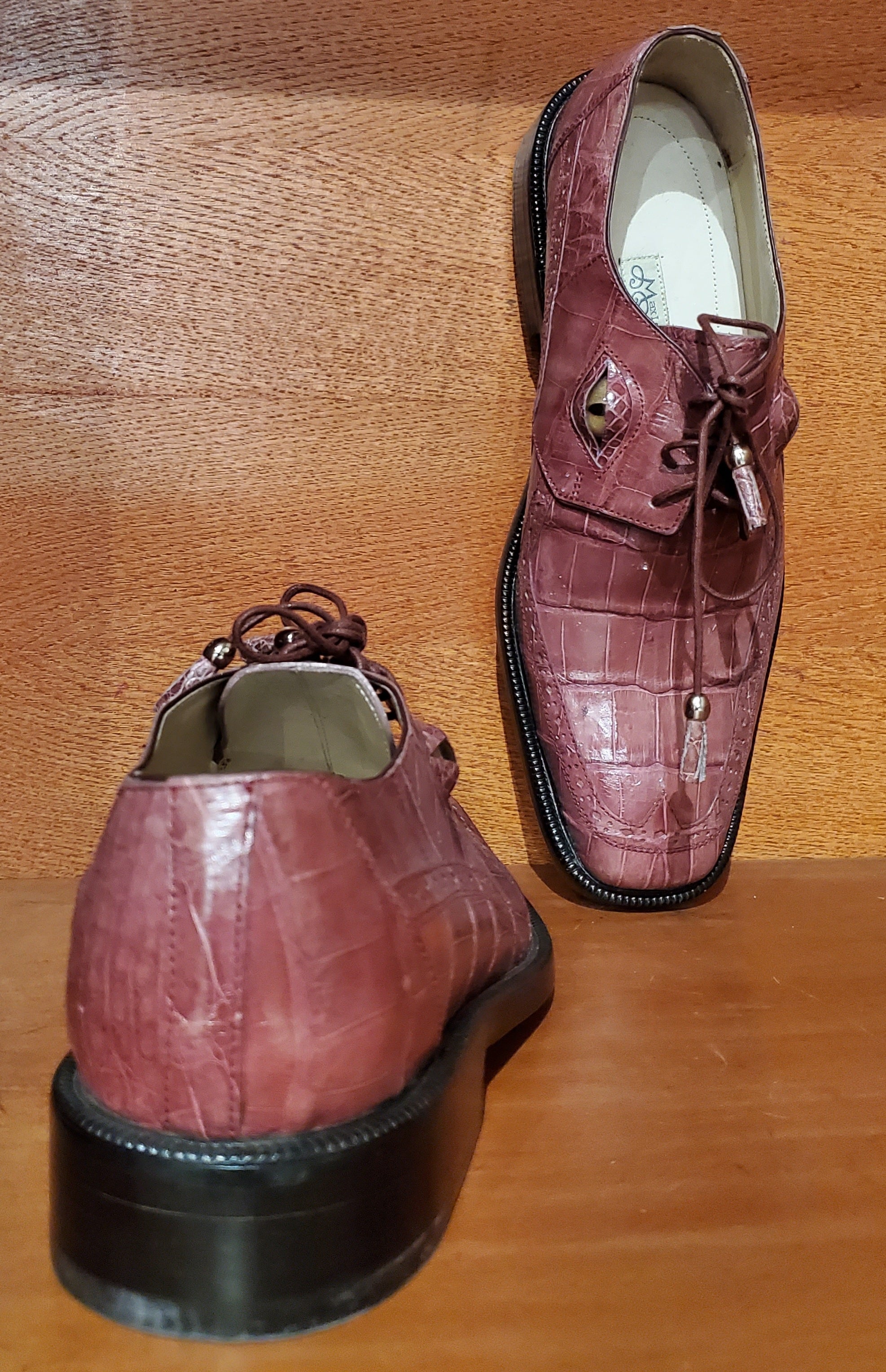 Alligator Belly Dress Shoe US Men's 10.5 image 3