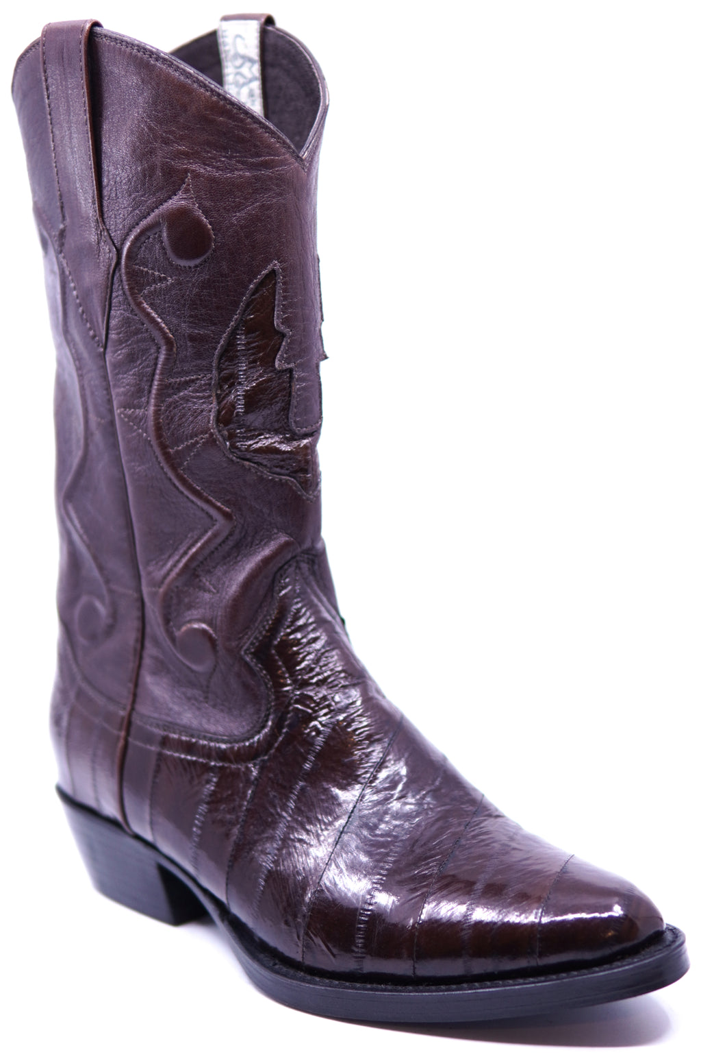Genuine Burgundy Eel Cowboy Boots image 2
