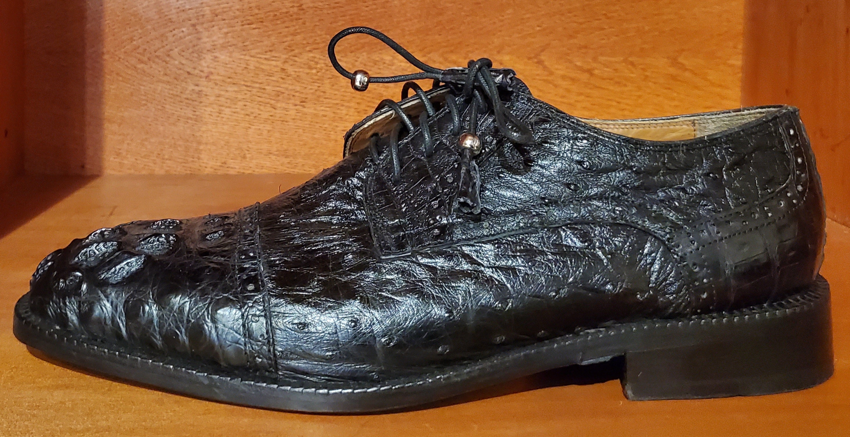HB Crocodile & Ostrich Cap Toe US Men's 10.5 image 1