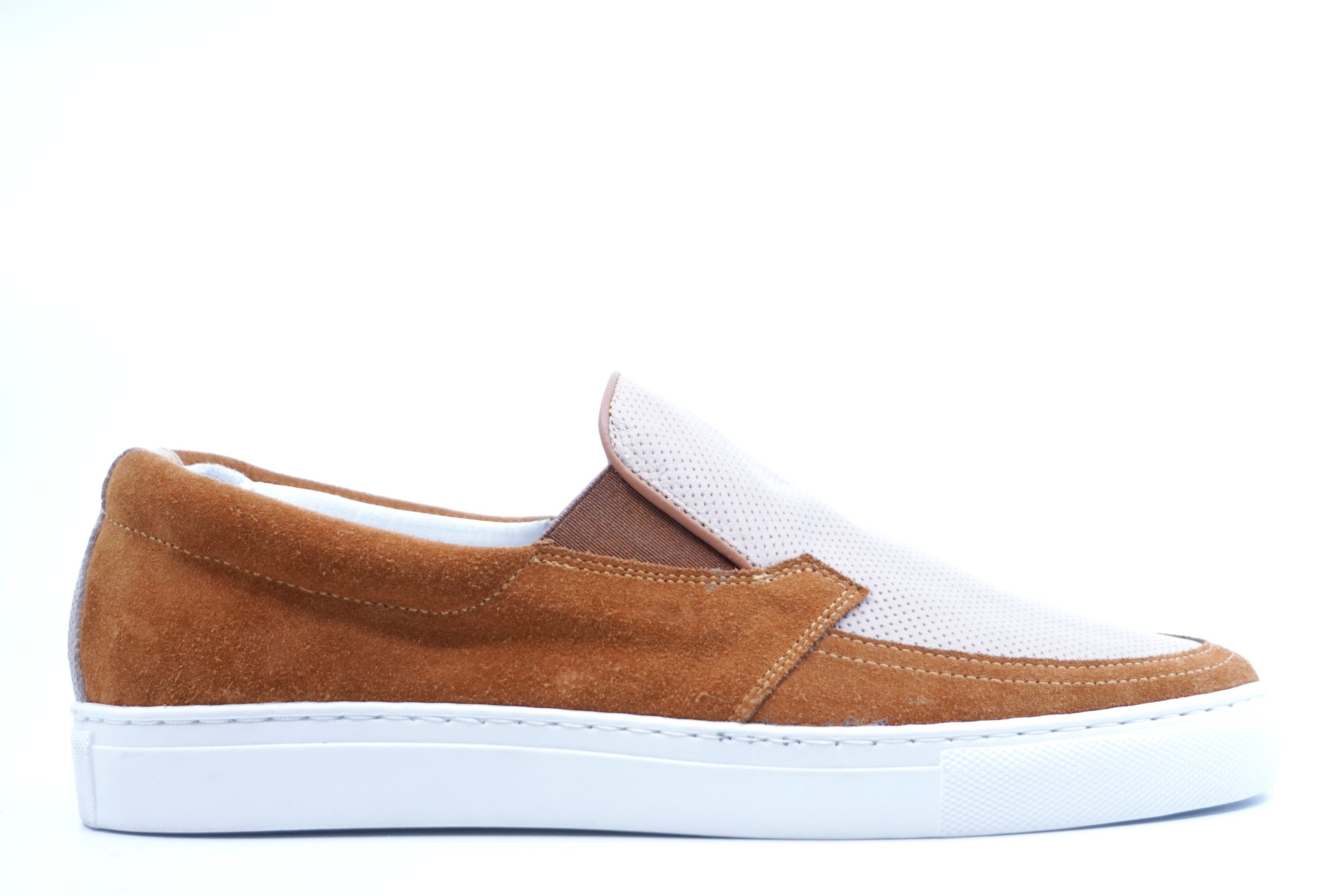 Suede & Perforated Leather Slip On Sneaker US Men's 9 image 0
