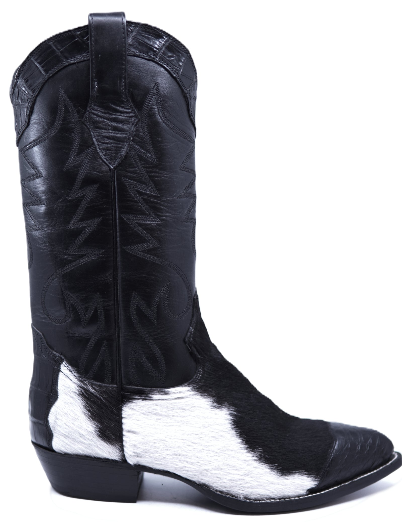 Genuine Cowhide Hair & Alligator Cowboy Boots image 0