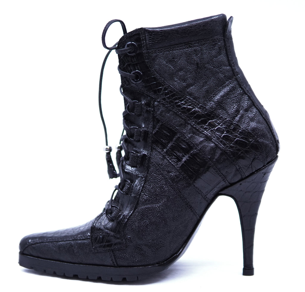 Crocodile and Elephant Textured Heel image 1