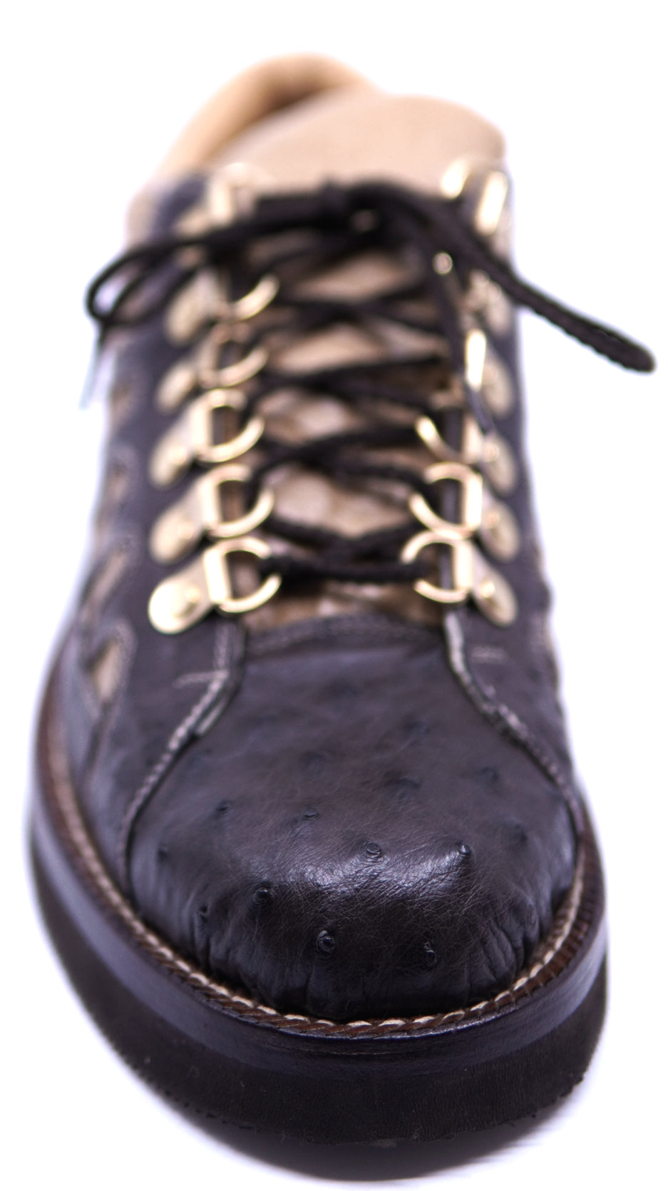 Dark Brown & Oryx Ostrich Sneakers 6.5-US Mens image 3