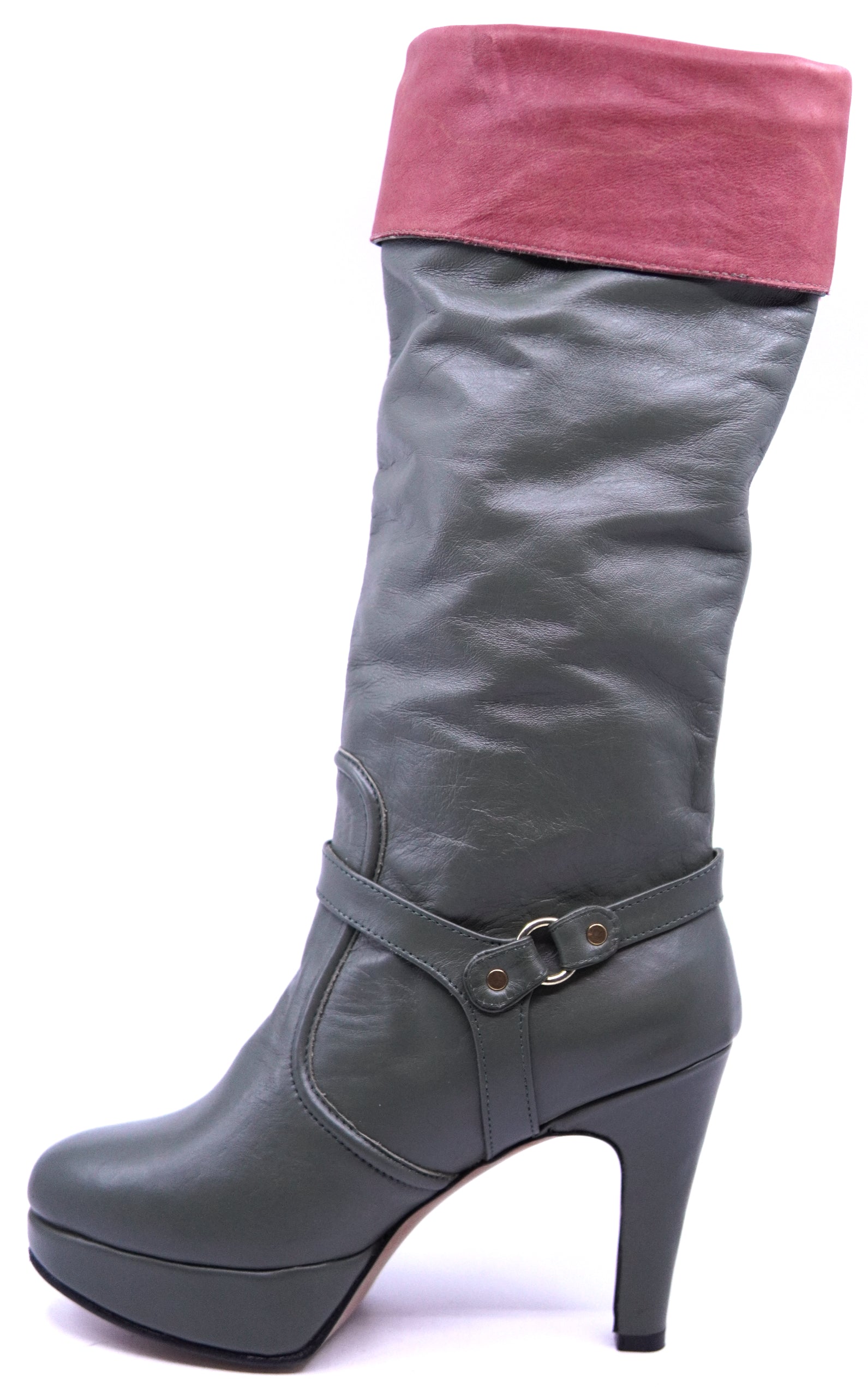 Full Leather Boot Heel image 1