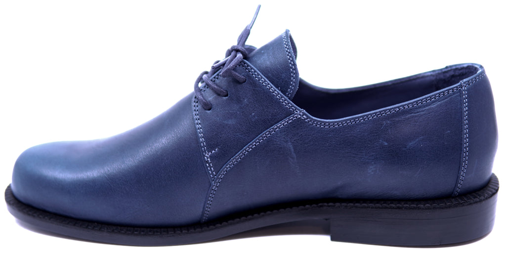 Full Navy-Blue Leather Dress Shoe image 1