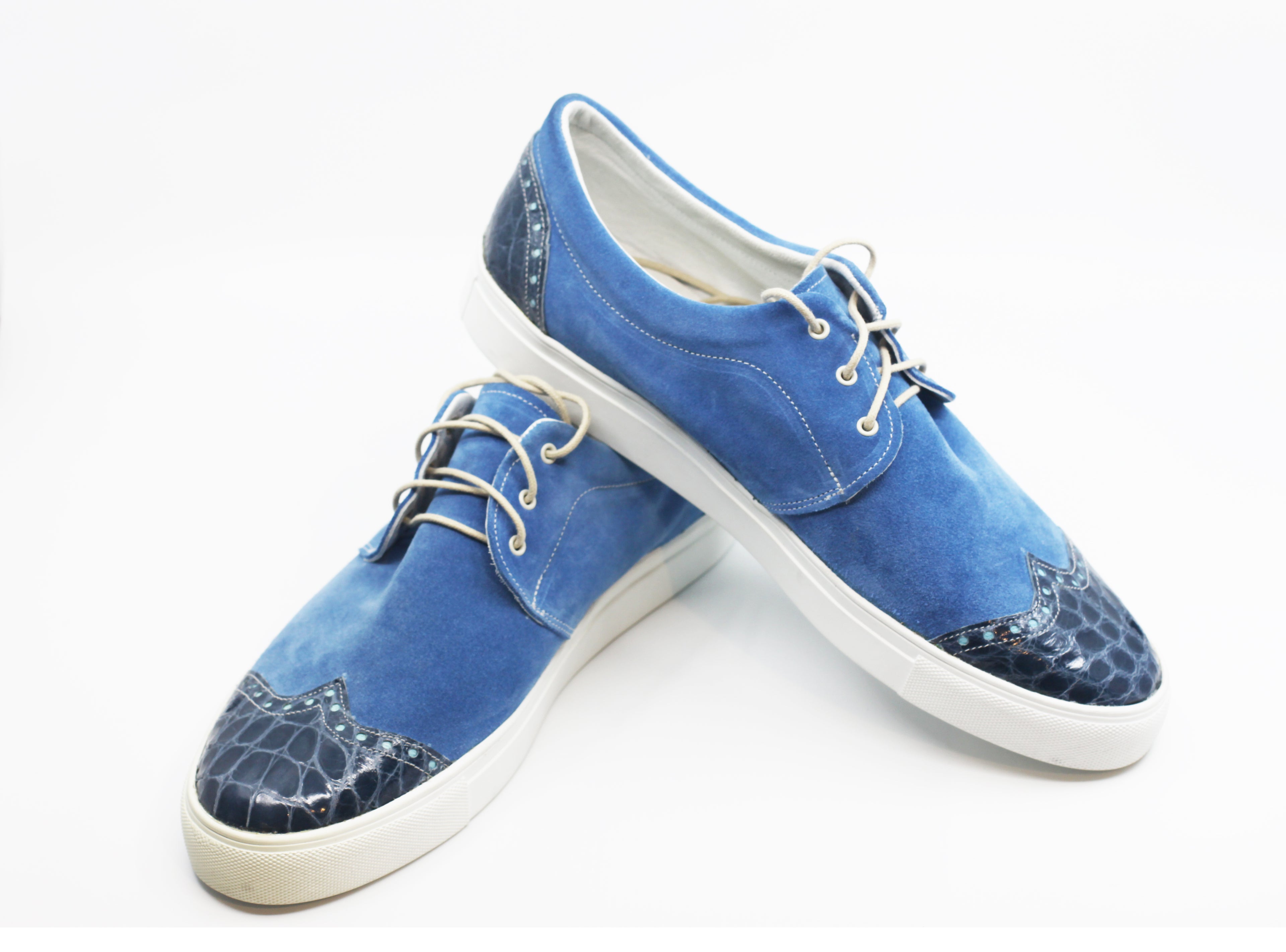 Suede & Alligator Wingtip Sneaker US Men's 12 image 3