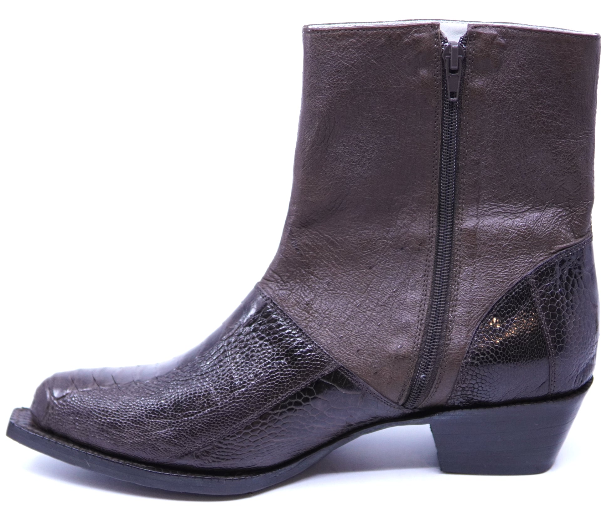 Brown Ostrich Botin image 1