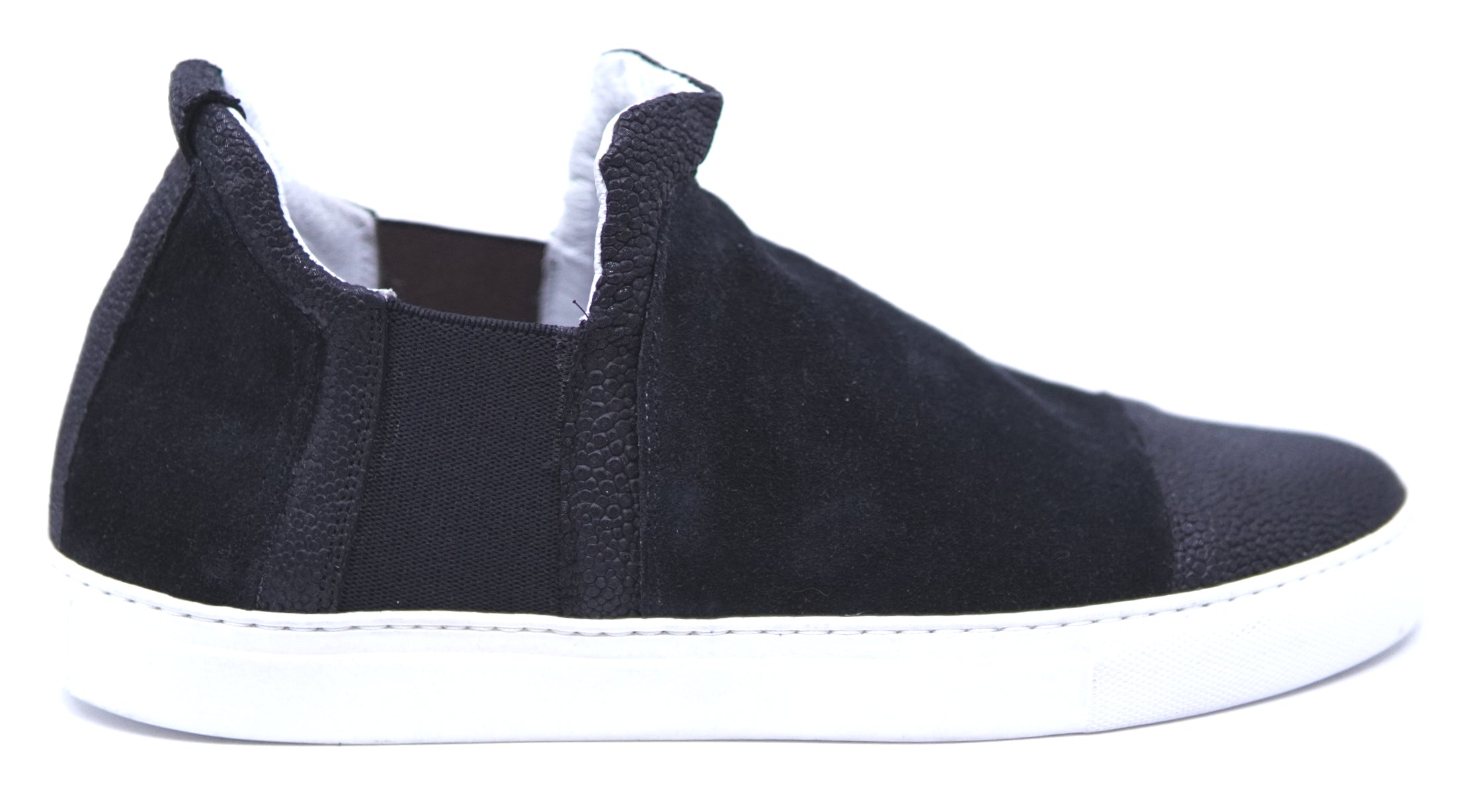 Suede & Stingray Textured Chelsea Sneaker image 0
