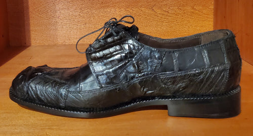 Black Crocodile & Ostrich 007 Dress Shoe US Men's 10.5 image 1
