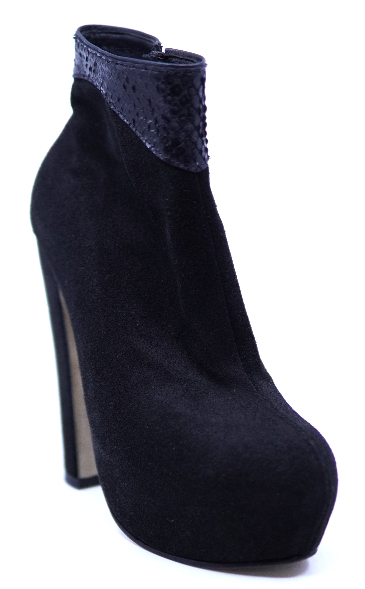 Suede and Snake Heel image 2