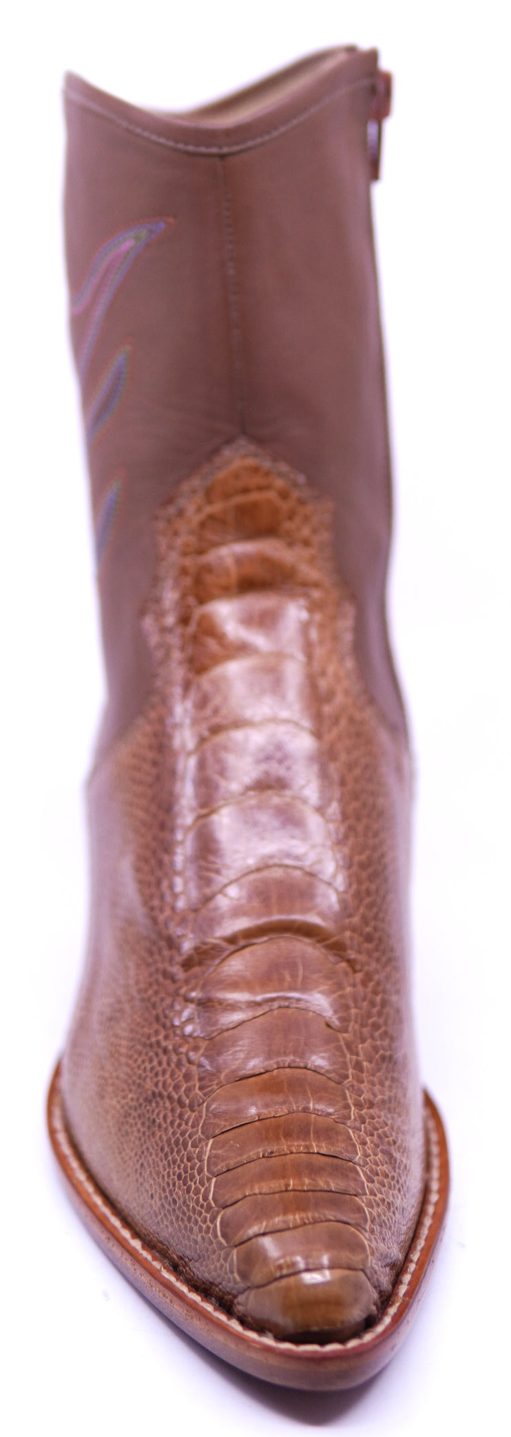 Genuine Ostrich Leg Botin 7.5- US Womens image 4