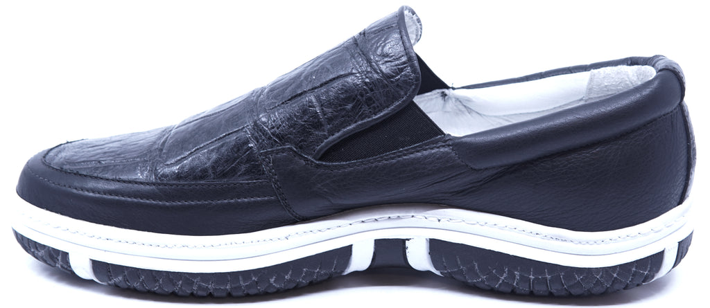 Alligator & Leather Slip-On Sneaker image 1