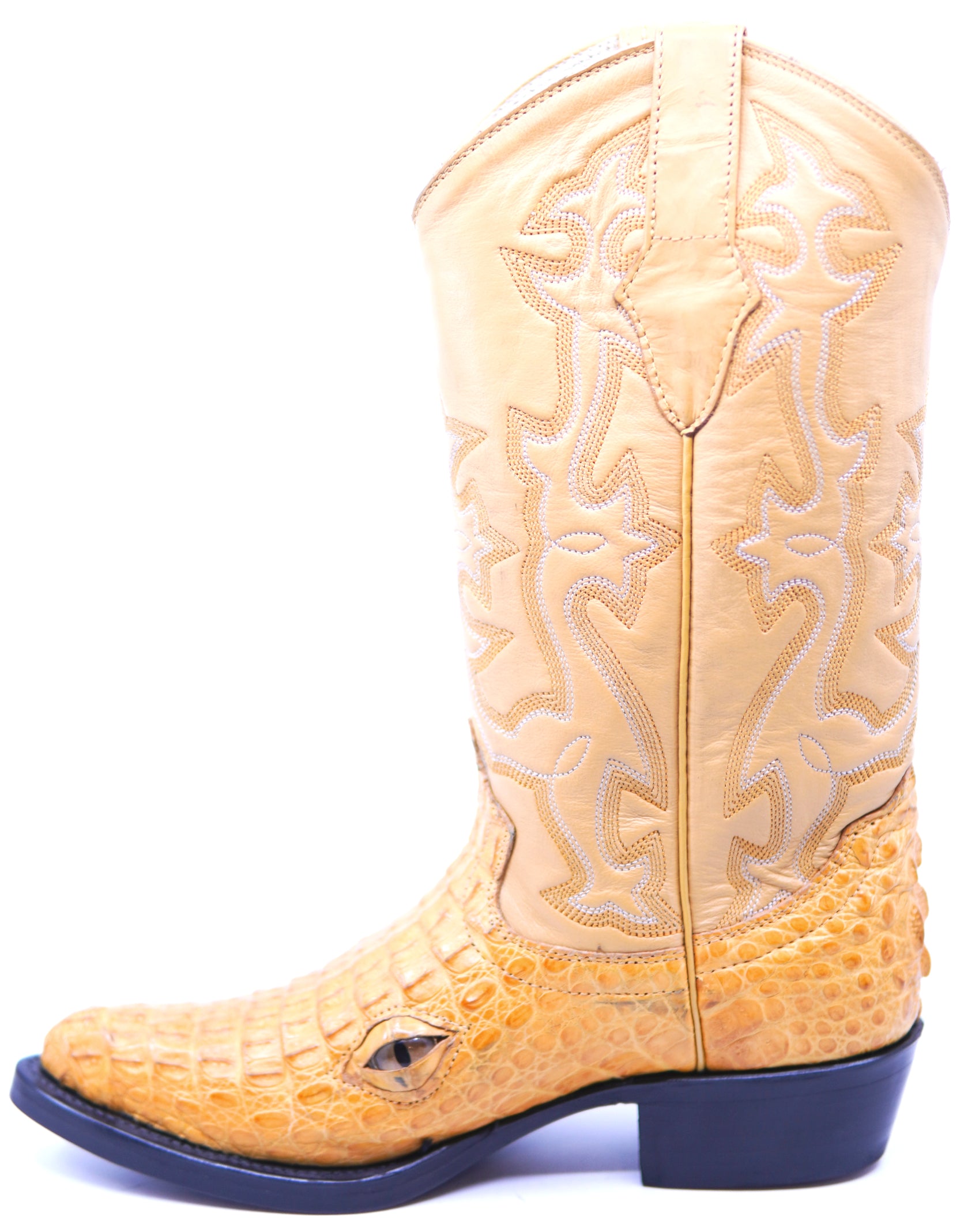 Crocodile Cowboy Boots With Eyes image 1