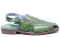 Green Ostrich Leg Sandals US 11 image 0