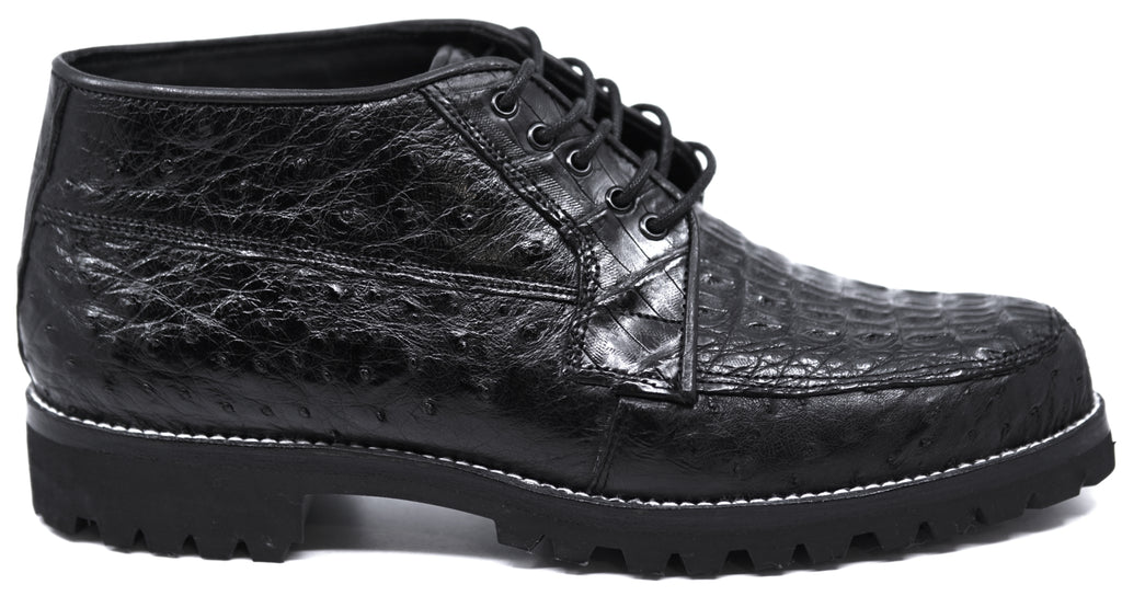 HB Caiman & Ostrich Ankle Boots 8D image 0