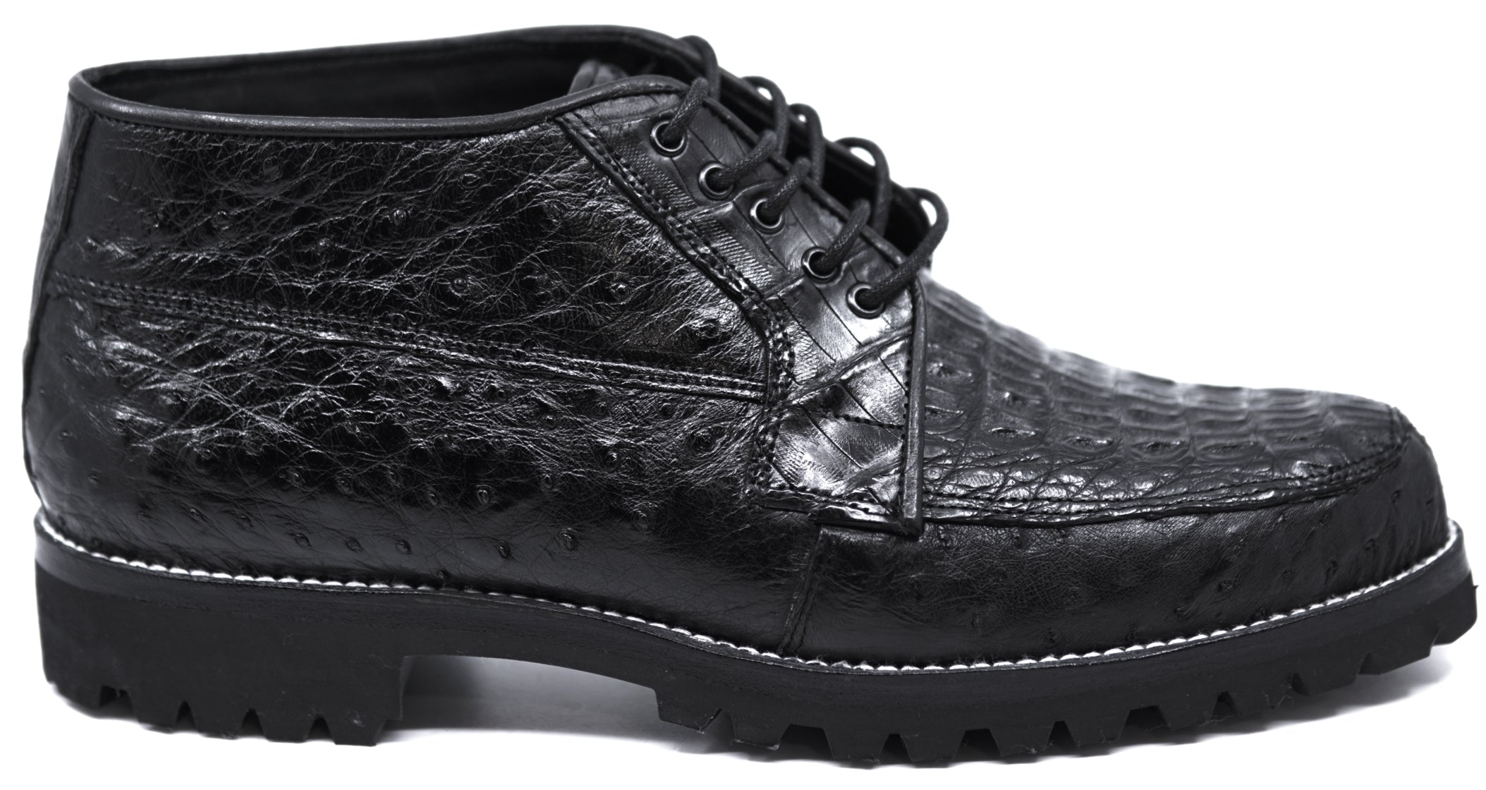 HB Caiman & Ostrich Ankle Boots 8D image 0