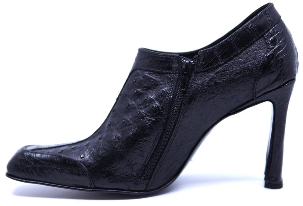 Ostrich & Crocodile Ankle Heel 13-US Women's image 1