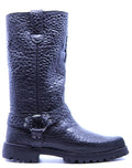 Textured Leather Motorcycle Boots US 10 image 0