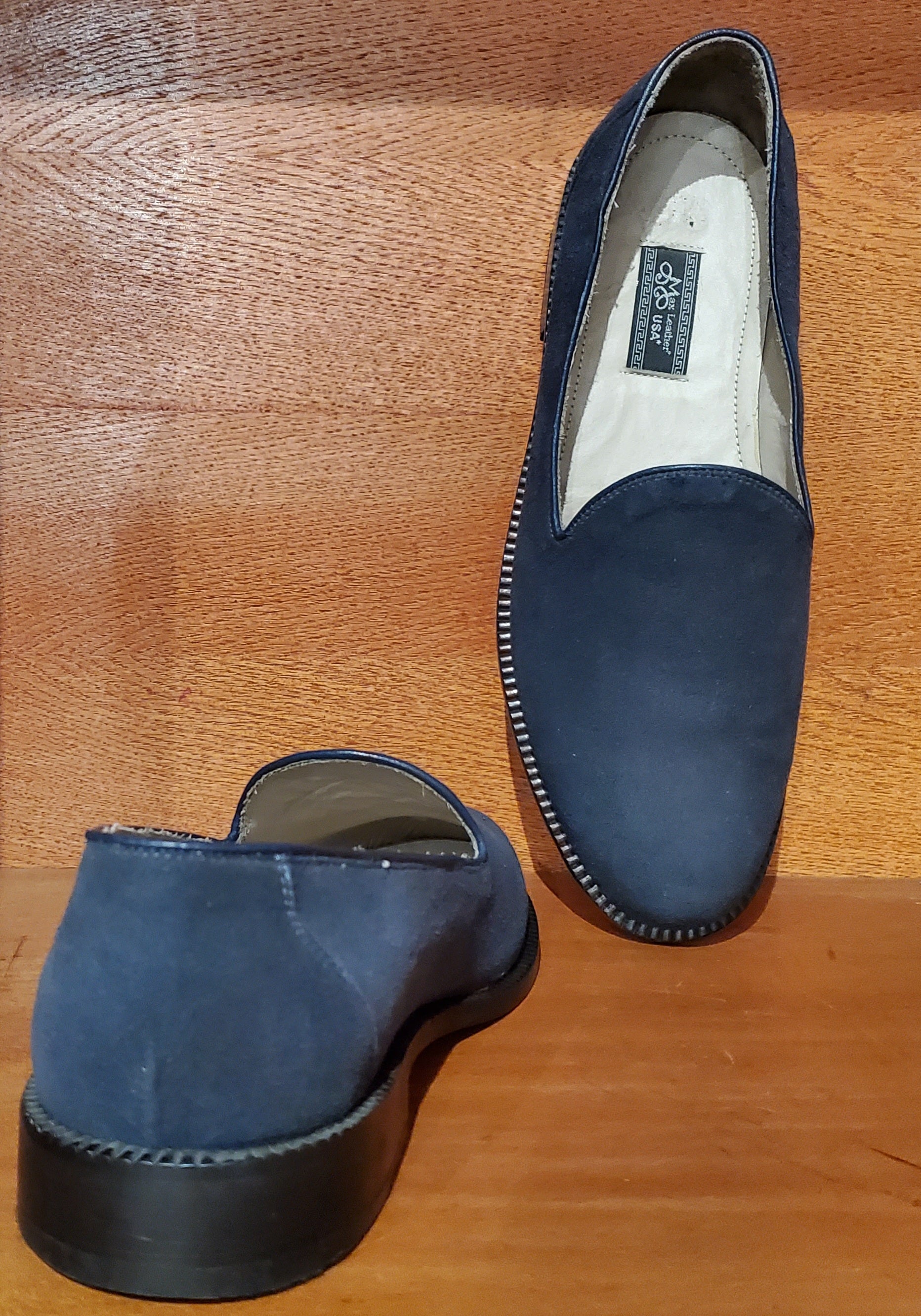 Blue Suede Loafers US Men's 10.5 image 3