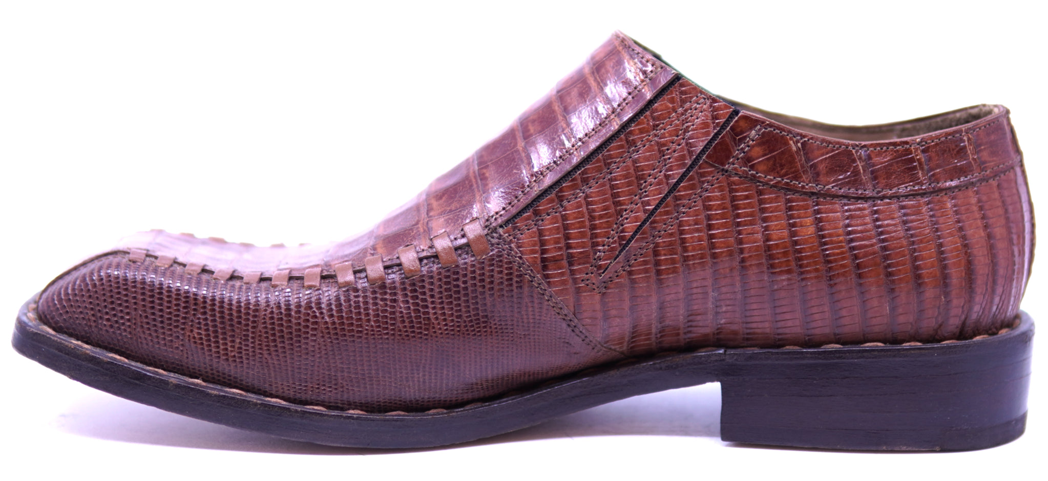 Genuine Crocodile & Lizard Loafer Dress Shoe image 1