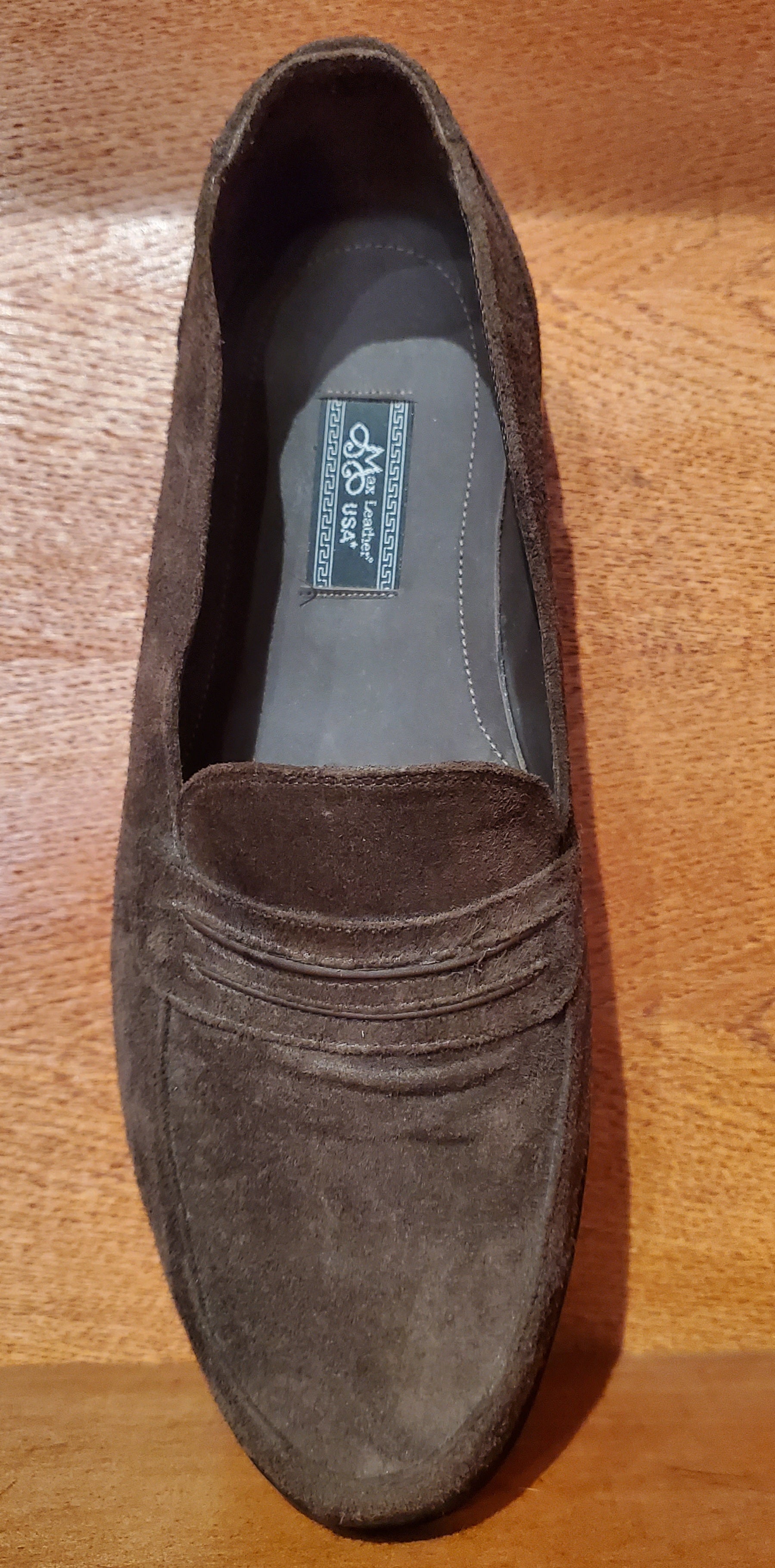Brown Suede Loafers US Men's 10.5 image 2