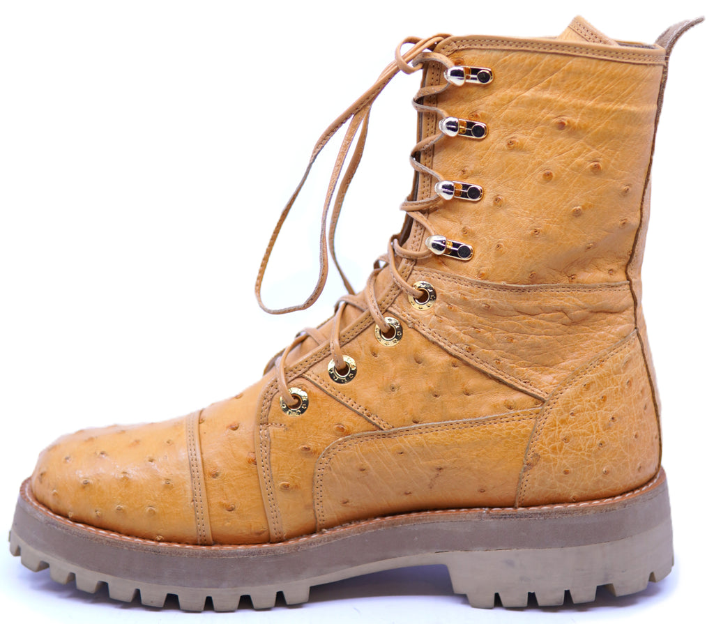 Genuine Ostrich Combat Boots image 1