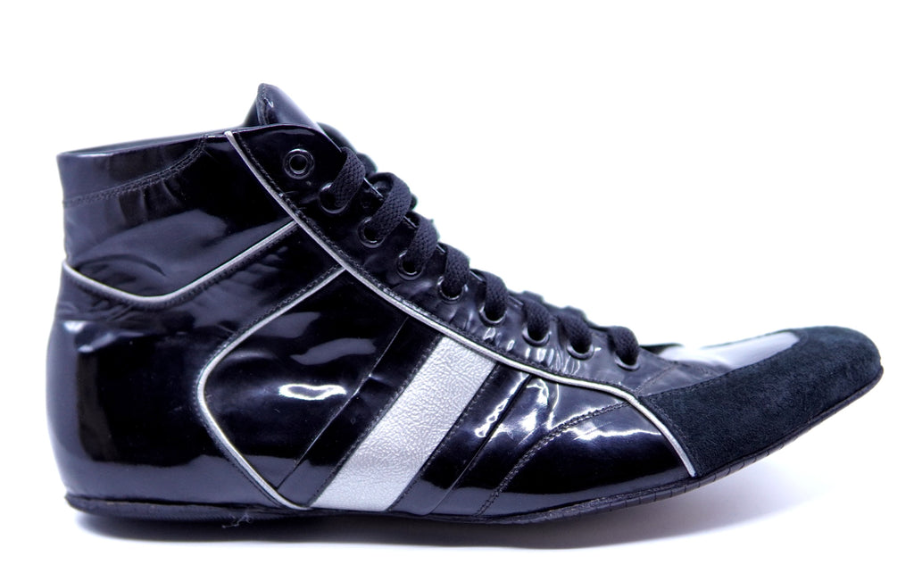 Black Patent Leather Boxing Sneaker image 0