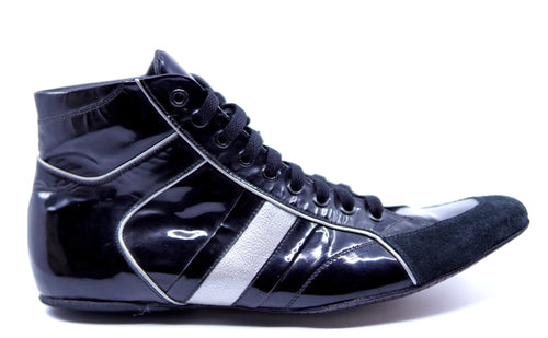 Black Patent Leather Boxing Sneaker image 0