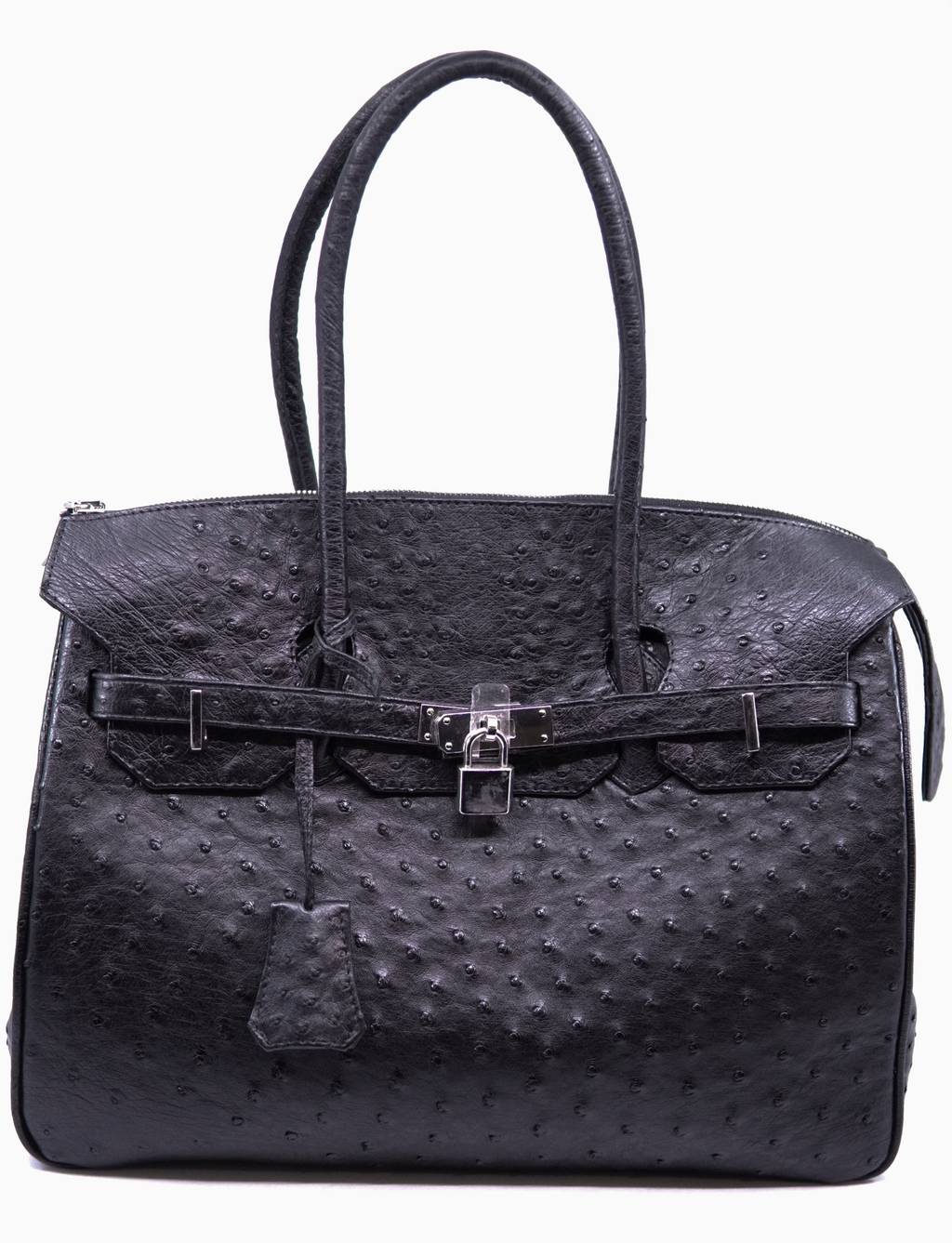 Large Black Ostrich Purse image 0
