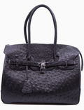 Large Black Ostrich Purse image 0