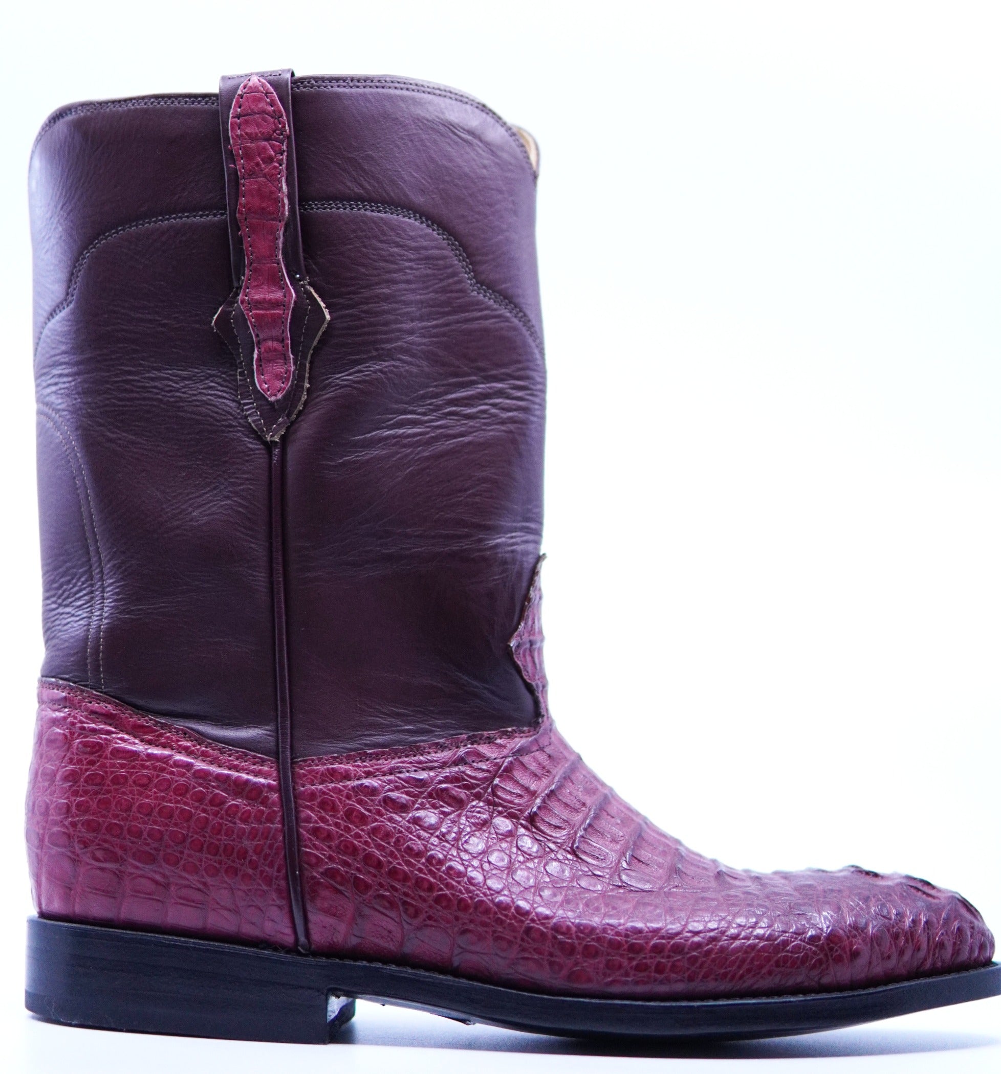 Burgundy Croc Roper US Men's 10EE image 0