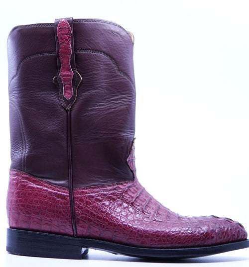 Burgundy Croc Roper US Men's 10EE image 0