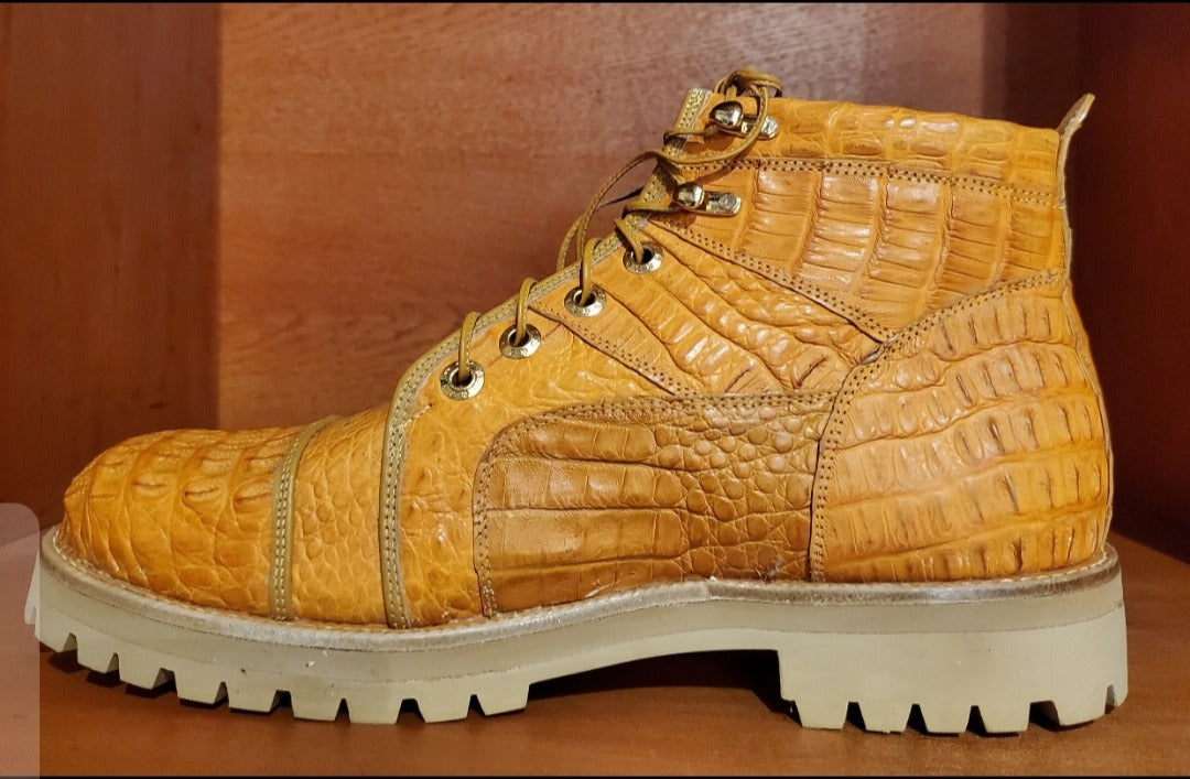 Full Croc Combat Boot US Men's 11 image 1