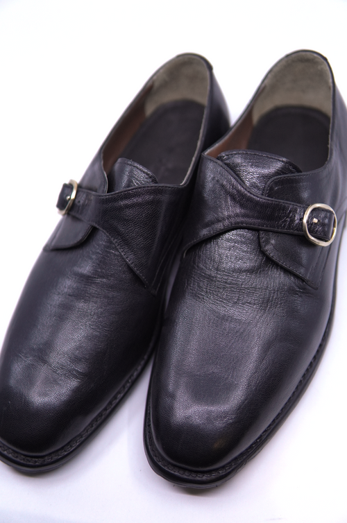 Black Leather Monk Strap US 10.5 image 1
