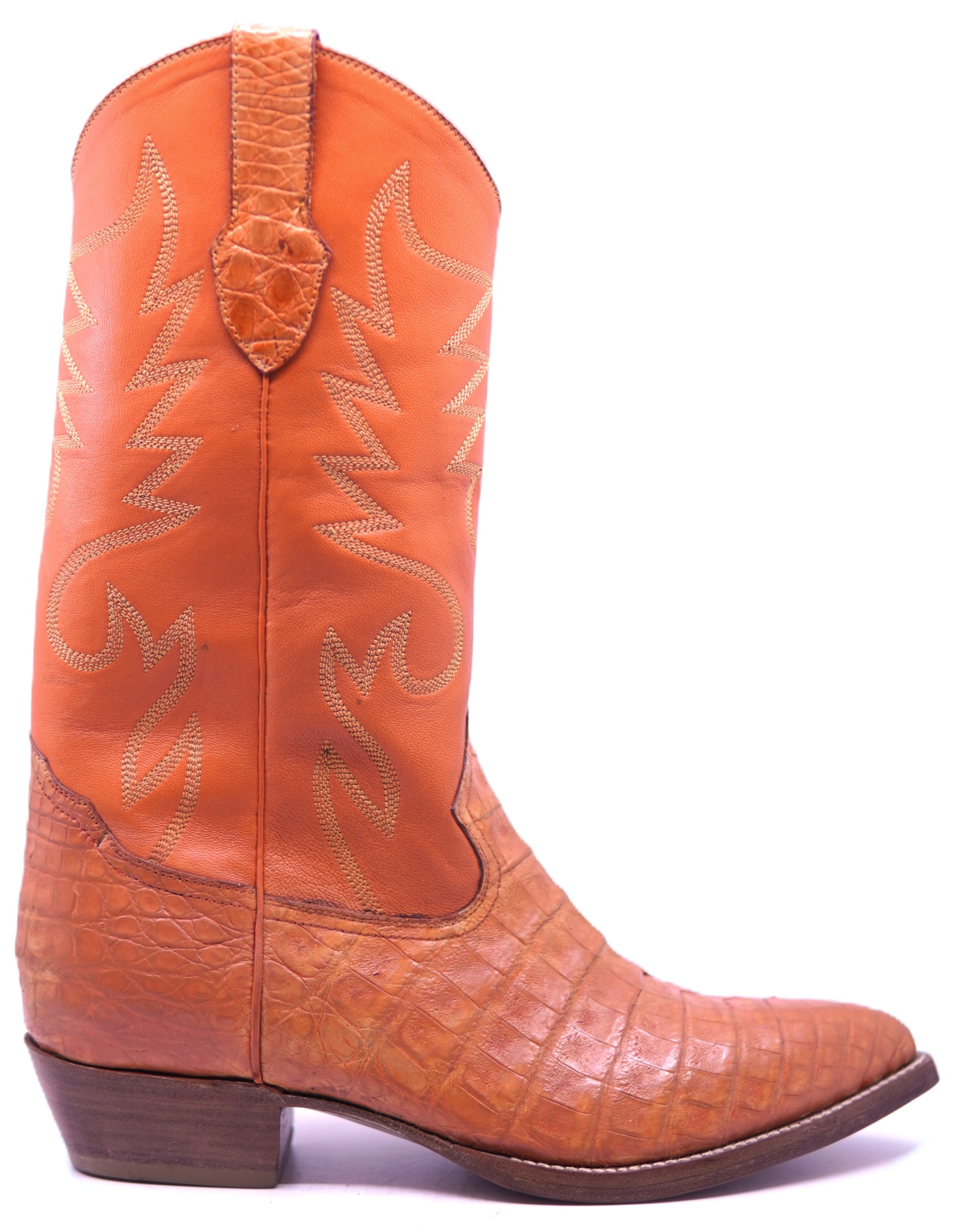 Genuine Caiman Belly Cowboy Boots image 0