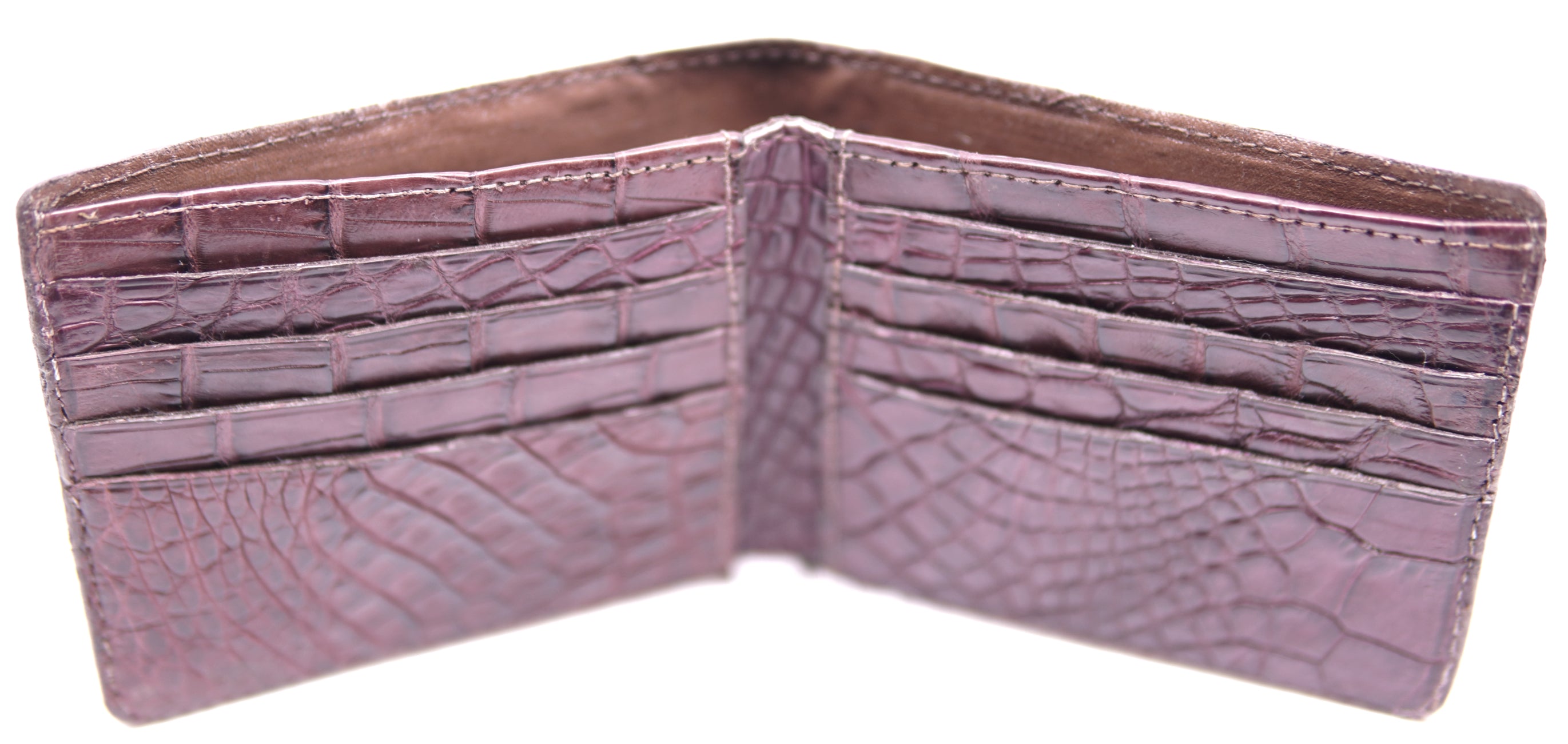 Genuine Alligator Bi-Fold Wallet image 2