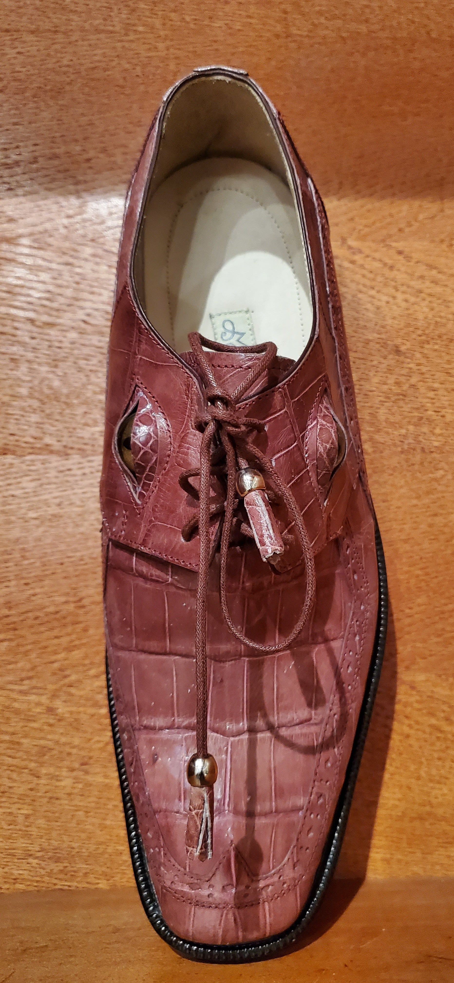 Alligator Belly Dress Shoe US Men's 10.5 image 2