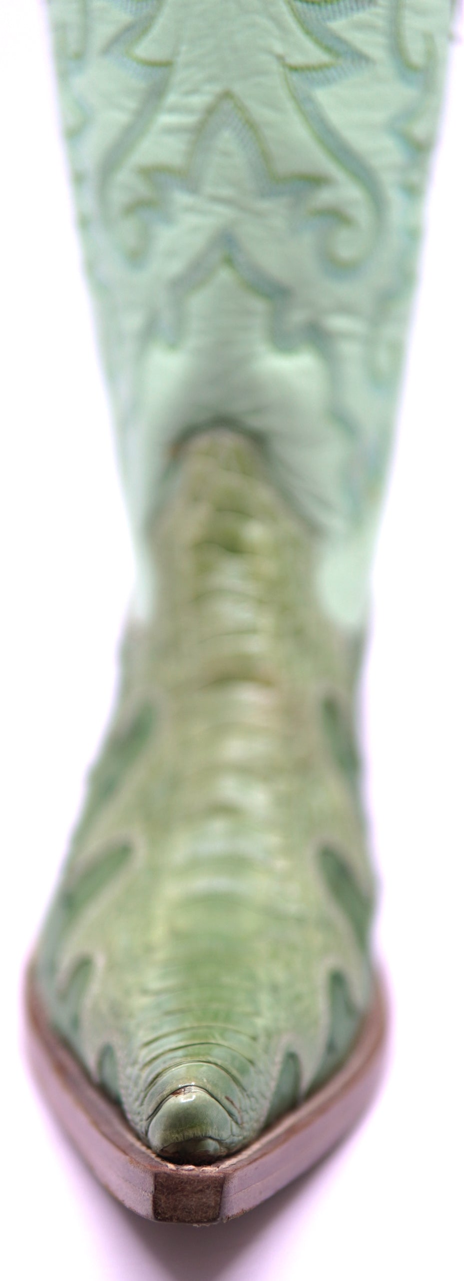 Genuine Ostrich Pointed Toe Western Boots image 3