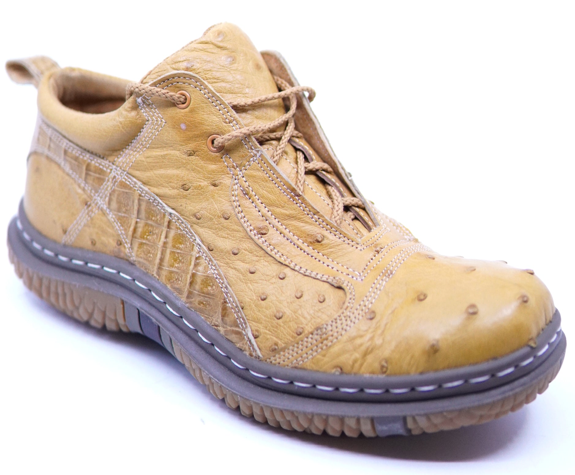 Buttercup Ostrich & Caiman Sneakers US 7 image 1