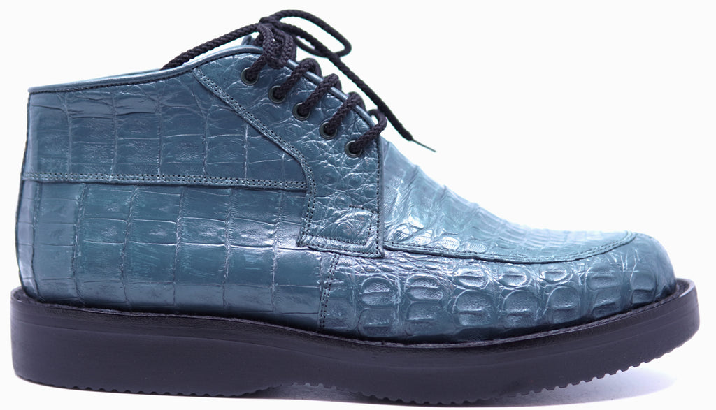 Teal Crocodile Belly 8D 10.5-US Mens image 0