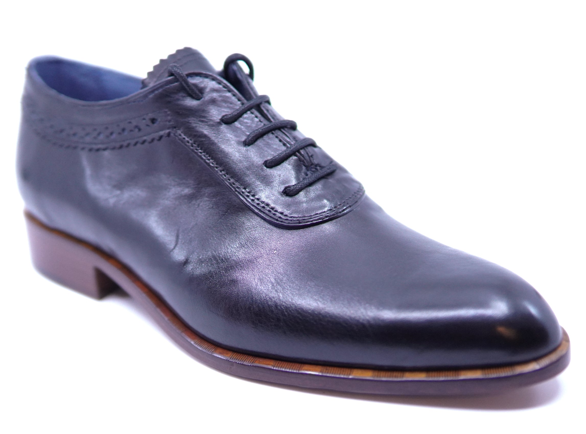 Black Milano Leather Dress Shoes image 1