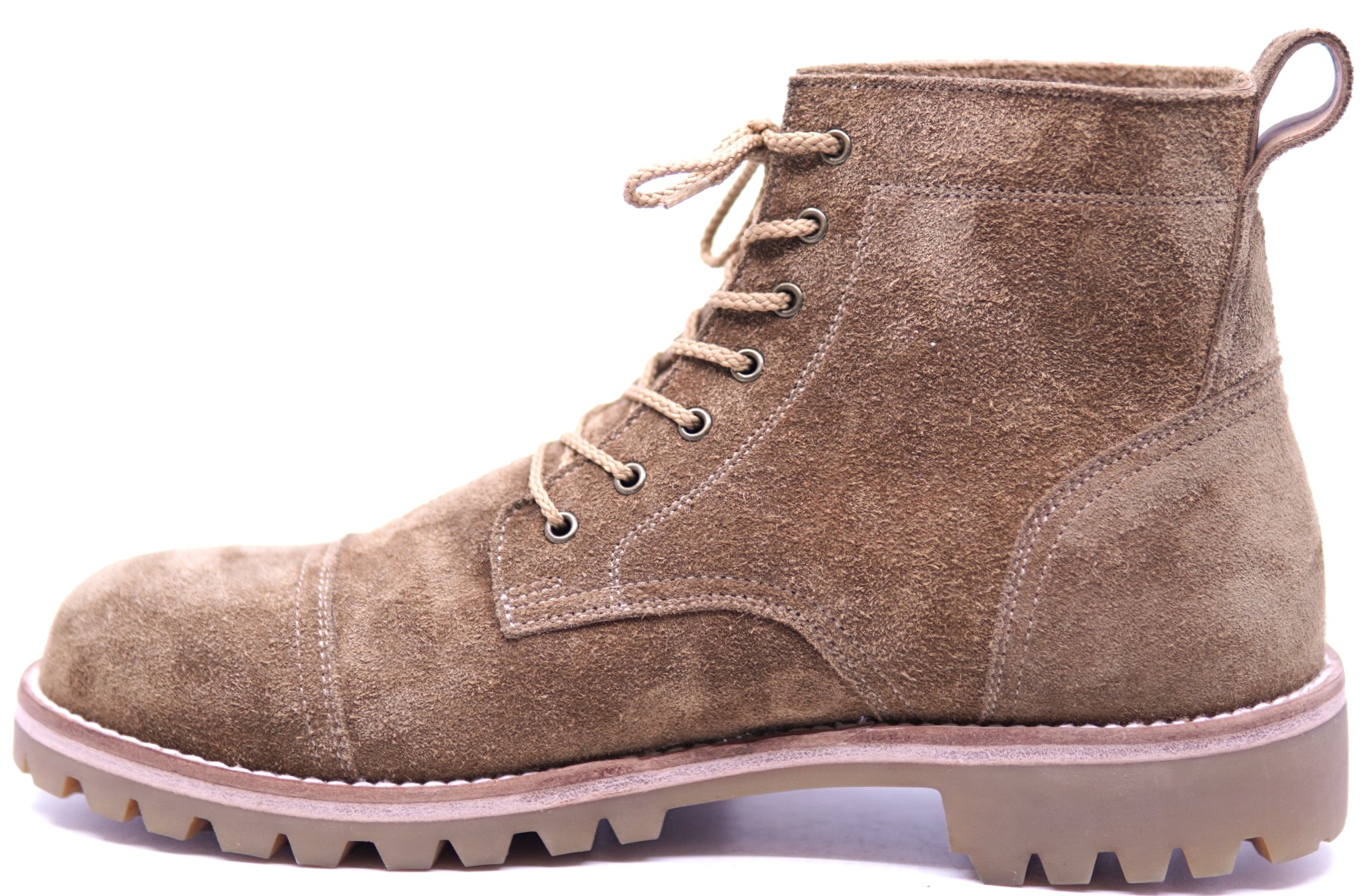 Genuine Suede Cap Toe Boots image 1