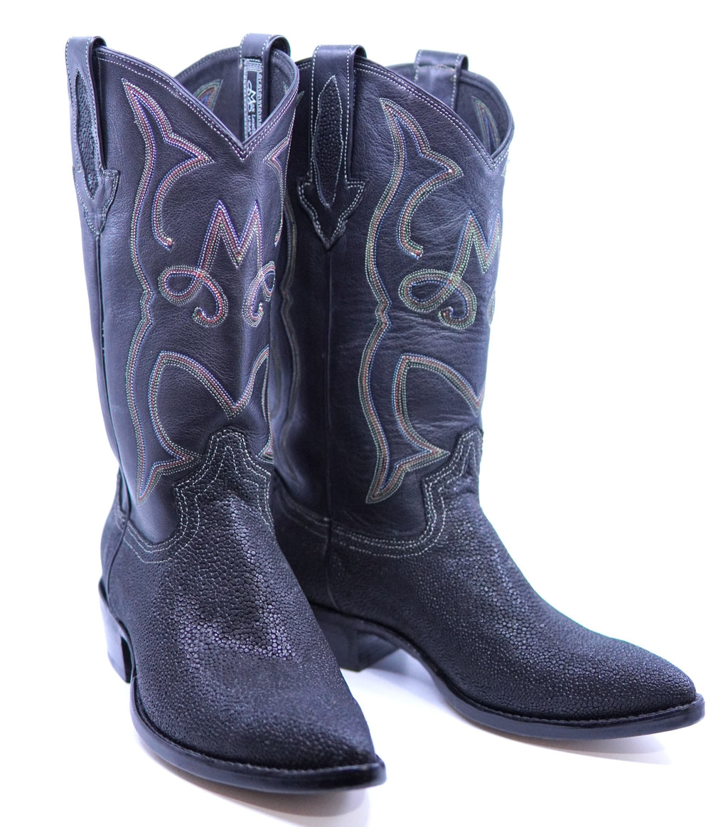 Stingray Textured Leather Cowboy Boots image 9
