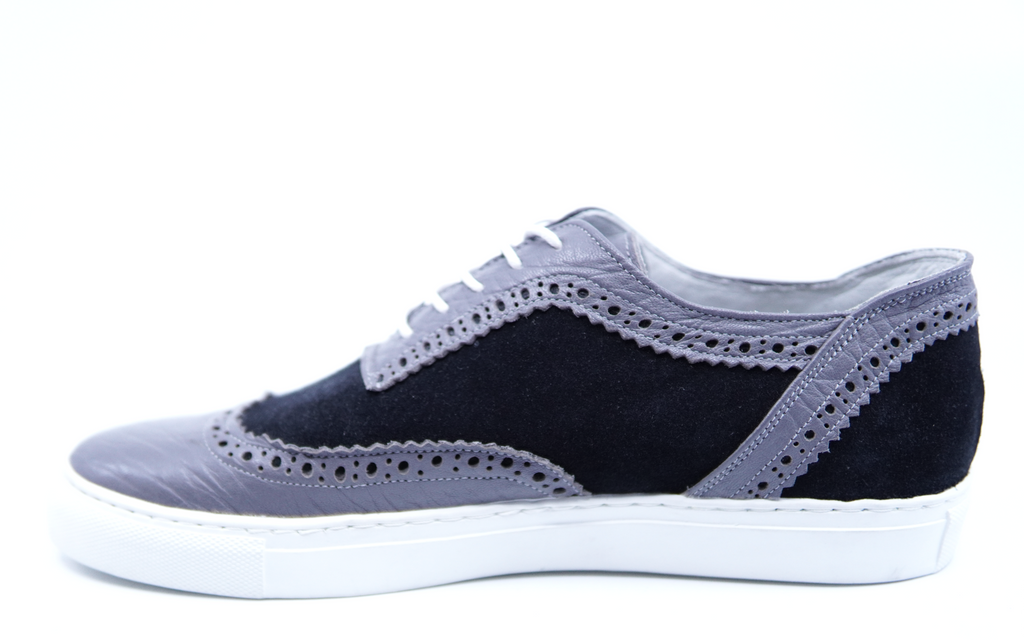 Genuine Leather and Suede Sneakers US 9.5 image 2