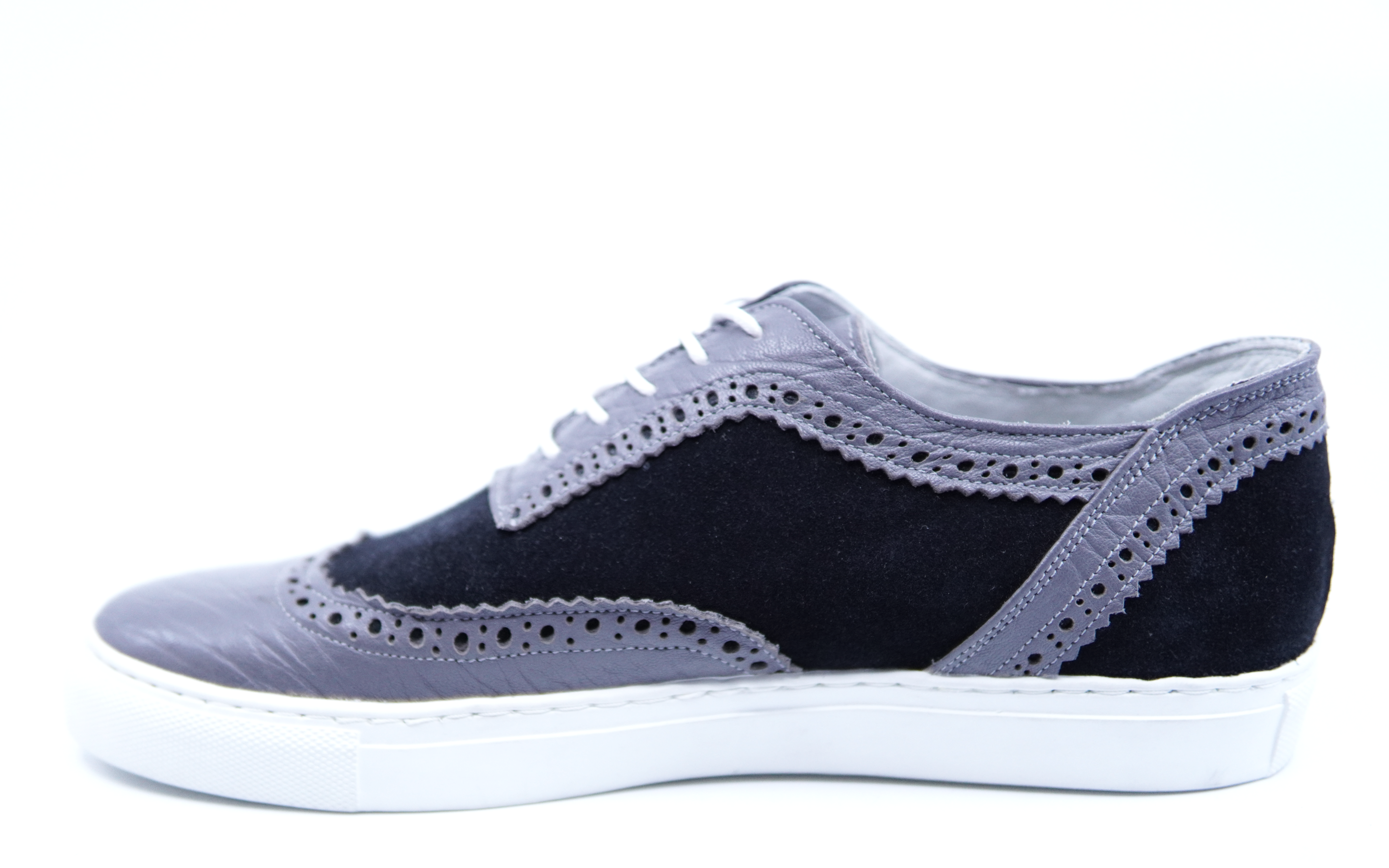 Genuine Leather and Suede Sneakers US 9.5 image 2